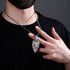 Fully Iced Evil Punk Smile Pendant Chain