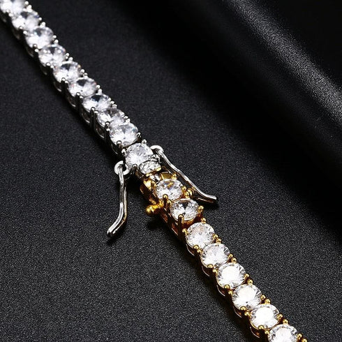 Fully Iced Miami Prong Cuban Bracelet + FREE Tennis Bracelet Bundle (AAA+ Quality)