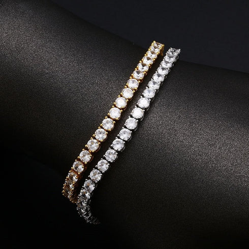 Fully Iced Miami Prong Cuban Bracelet + FREE Tennis Bracelet Bundle (AAA+ Quality)