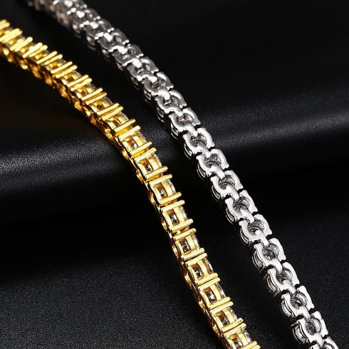 Fully Iced Miami Prong Cuban Bracelet + FREE Tennis Bracelet Bundle (AAA+ Quality)
