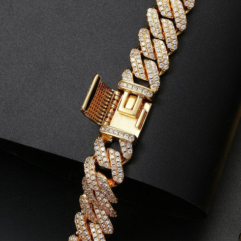 Fully Iced Miami Prong Cuban Bracelet + FREE Tennis Bracelet Bundle (AAA+ Quality)