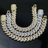 Fully Iced Miami Prong Cuban Bracelet + FREE Tennis Bracelet Bundle (AAA+ Quality)