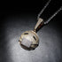 Fully Iced Out face mask emoji pendant Necklace