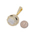 Fully Iced Out face mask emoji pendant Necklace