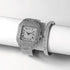 Fully Iced Roman Square Bezel Watch + FREE Iced Bangle