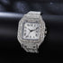 Fully Iced Roman Square Bezel Watch + FREE Iced Bangle