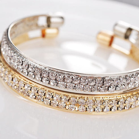 Fully Iced Roman Square Bezel Watch + FREE Iced Bangle
