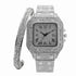 Fully Iced Roman Square Bezel Watch + FREE Iced Bangle