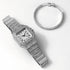 Fully Iced Roman Square Bezel Watch + FREE Iced Bangle