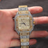 Fully Iced Square Stainless Steel Roman Watch