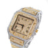 Fully Iced Square Stainless Steel Roman Watch