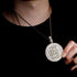 Fully Iced Stay Humble Hustle Hard Round Pendant Chain
