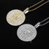 Fully Iced Stay Humble Hustle Hard Round Pendant Chain
