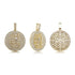 Fully Iced Stay Humble Hustle Hard Round Pendant Chain