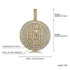 Fully Iced Stay Humble Hustle Hard Round Pendant Chain