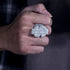 Fully Iced VVS Moissanite Dollar $ Ring