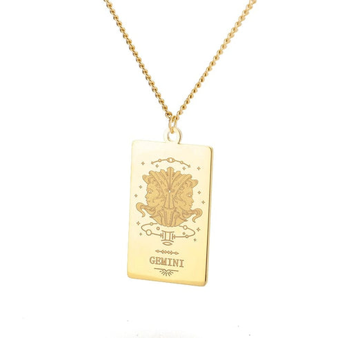 Zodiac Sign Pendant Chain