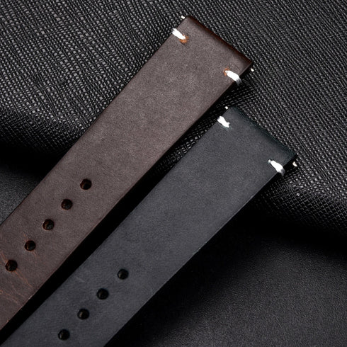 Genuine Retro Leather Watch Strap