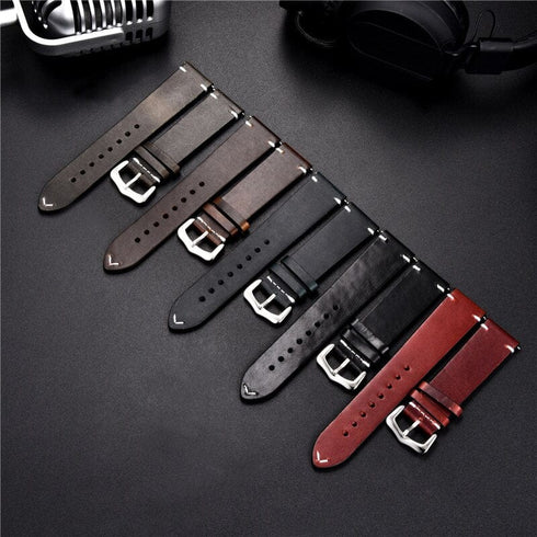Genuine Retro Leather Watch Strap