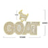 GOAT Hip Hop Bling Iced Out Pendant