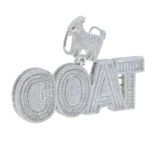 GOAT Hip Hop Bling Iced Out Pendant
