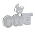 GOAT Hip Hop Bling Iced Out Pendant