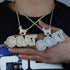 GOAT Hip Hop Bling Iced Out Pendant