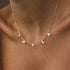 VVS Jewelry 18k Gold Custom Name Clavicle Necklace