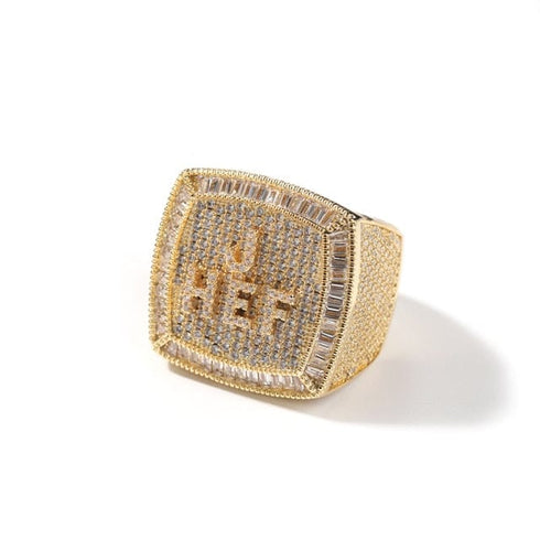 Custom Fully Iced Name Boss Ring