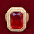 VVS Jewelry Red Synthetic Ruby Royal Ring
