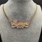 Custom Glitz Double Plated Name Chain