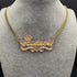 Custom Glitz Double Plated Name Chain