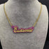 Custom Glitz Double Plated Name Chain