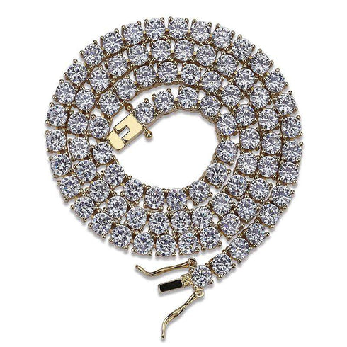 Diamond Prong Tennis Chain - Will Not Rust or Fade