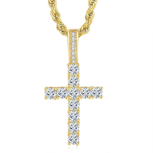 Icy Kid's Cross Pendant Necklace