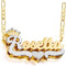 VVS Jewelry 3D Two-Tone Custom Gold Plated Name Chain