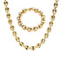 Gold/Silver Coffee Bean link chain + FREE Bracelet Bundle