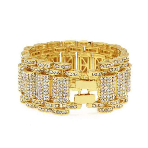 Blinged Out Watch Band Bracelet