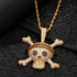 King Crossbone Pirate Skull Pendant