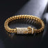 Gold/Silver Chain Bracelet With Blinged Out Clasp