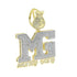 Iced Out Money Gang Badge Pendant Chain