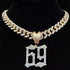 Iced Tekashi 6ix9ine Inspired Pendant Chain