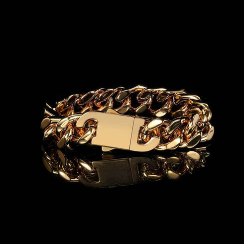 12mm 316L Stainless Steel Hollow Cuban Chain + Free Cuban Bracelet