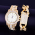 40mm Dial Iced Baguette Military Watch with Cuban Bracelet Bundle