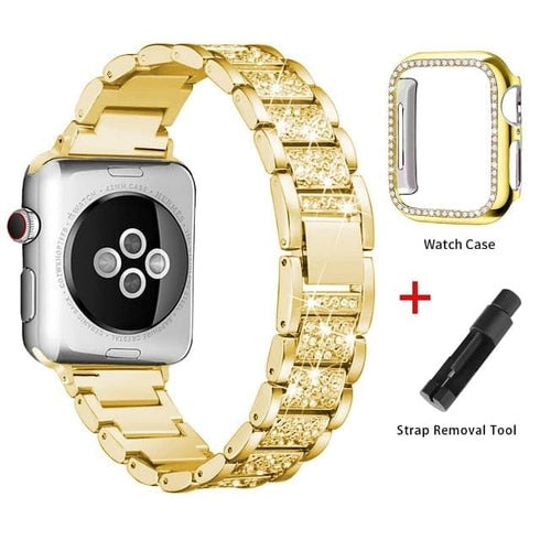 VVS Jewelry Iced Out Apple Watch Band + FREE Case