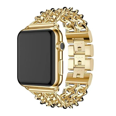 Compatible with Apple Watch - Double Cuban Chain Watch Band
