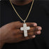 VVS Jewelry Fully Iced Ascher Cut Cross Pendant