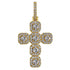 Gold/Silver Baguette Cross Pendant