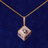 Custom Iced Out 3D Dice Photo Pendant
