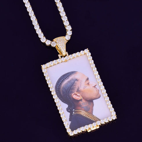 VVS Jewelry Custom Photo Square Medallion Chain
